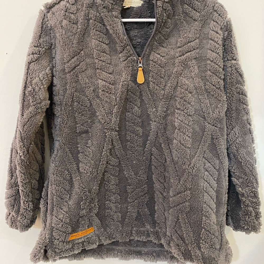 Gray Fleece Pullover